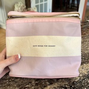 Kate Spade Save Room for Dessert Lunch Tote - Pomegranate Color. NWOT.